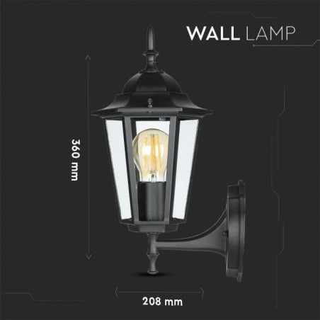 VT-760 PORTALAMPADA DA GIARDINO 220v WALL LIGHT DA MURO PER