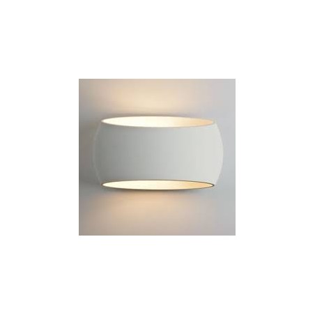 applique in gesso ceramico verniciabile completo portalampada r7s e  lampadina led csf730 - Elettroluce Store